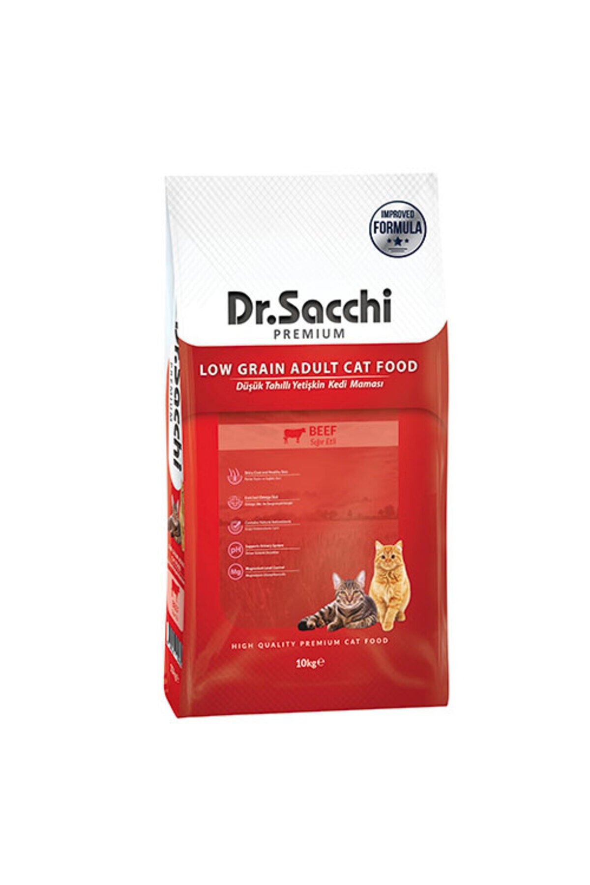 DR.SACCHI DŞK THL SIĞIR ETLİ YTŞKN KEDİ MAMA 10 KG