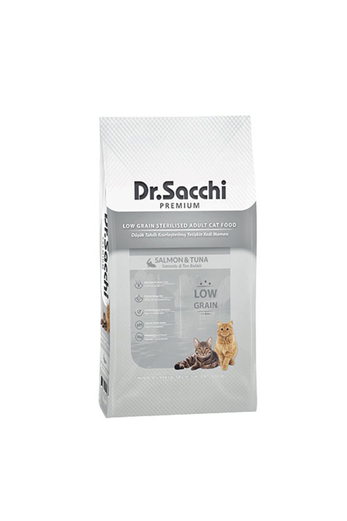 Dr.Sacchi Premium Low Grain Sterilised Cat Food 10 Kg