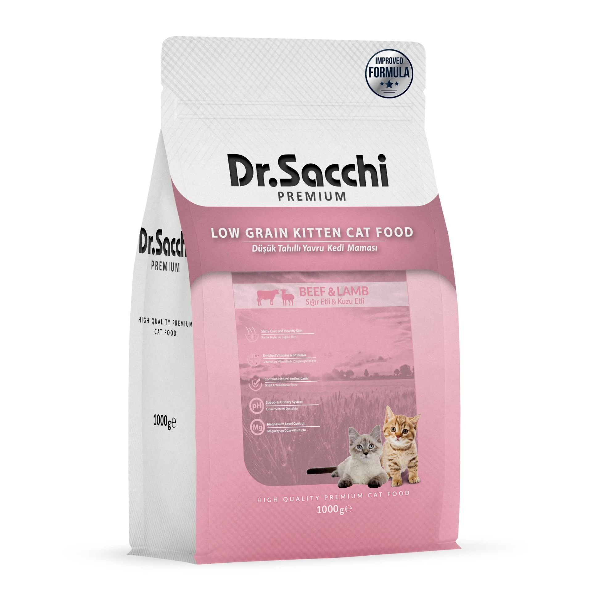 Dr.Sacchi Premium Düşük Tahıllı Yavru Kedi Maması 1 Kg