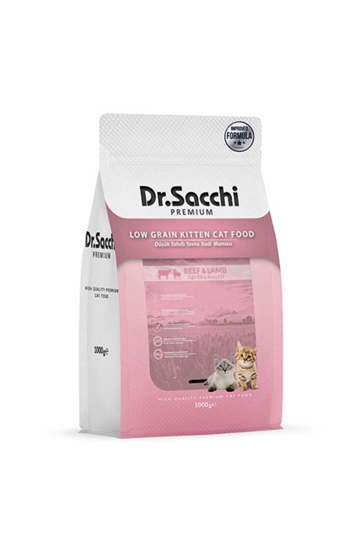 DR. SACCHİ DÜŞÜK TAHILLI YAVRU KEDİ MAMASI 1 KG
