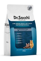 DR.SACCHİ DÜŞÜK TAHILLI SOMONLU YET. KEDİ  1 KG