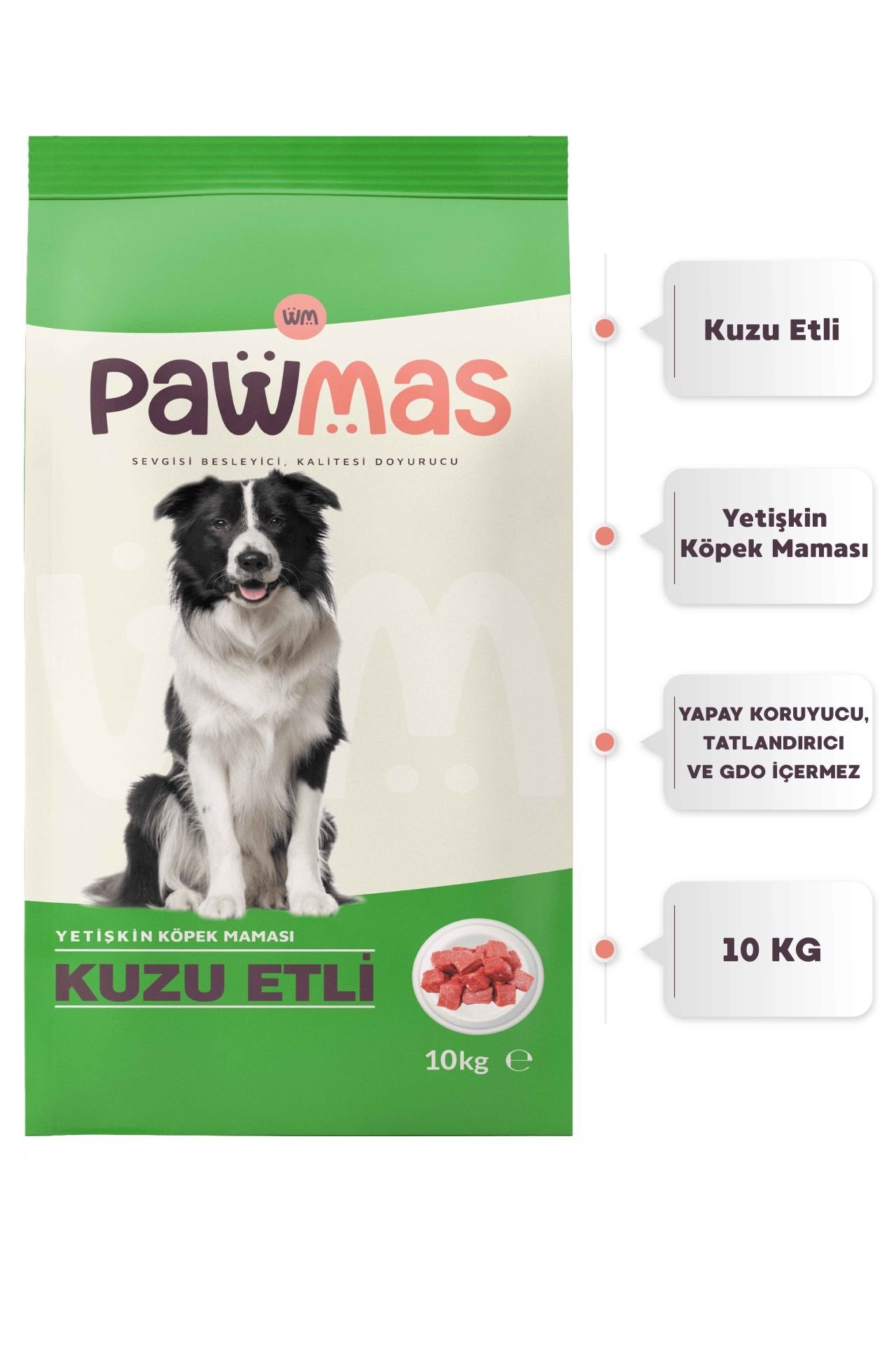 Pawmas Lamb Adult Dog Food 10 Kg