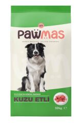 PAWMAS YETİŞKİN KÖPEK MAMASI KUZU ETLİ 10 KG