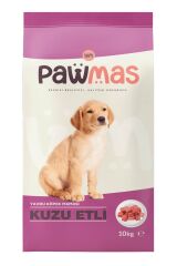 PAWMAS YAVRU KÖPEK MAMASI KUZU ETLİ 10 KG