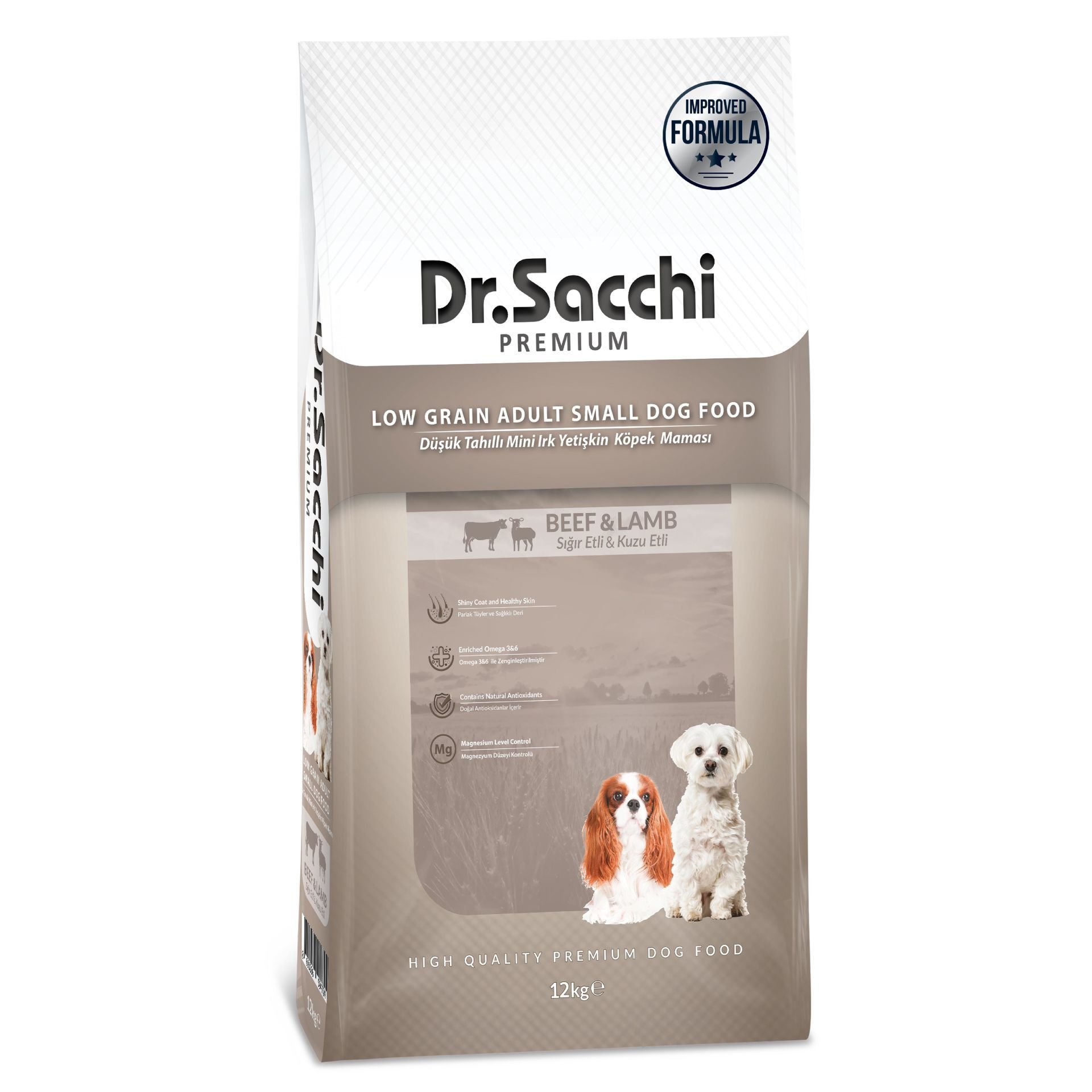 Dr.Sacchi Premium Low Grain Adult Small Dog Food 12 kg