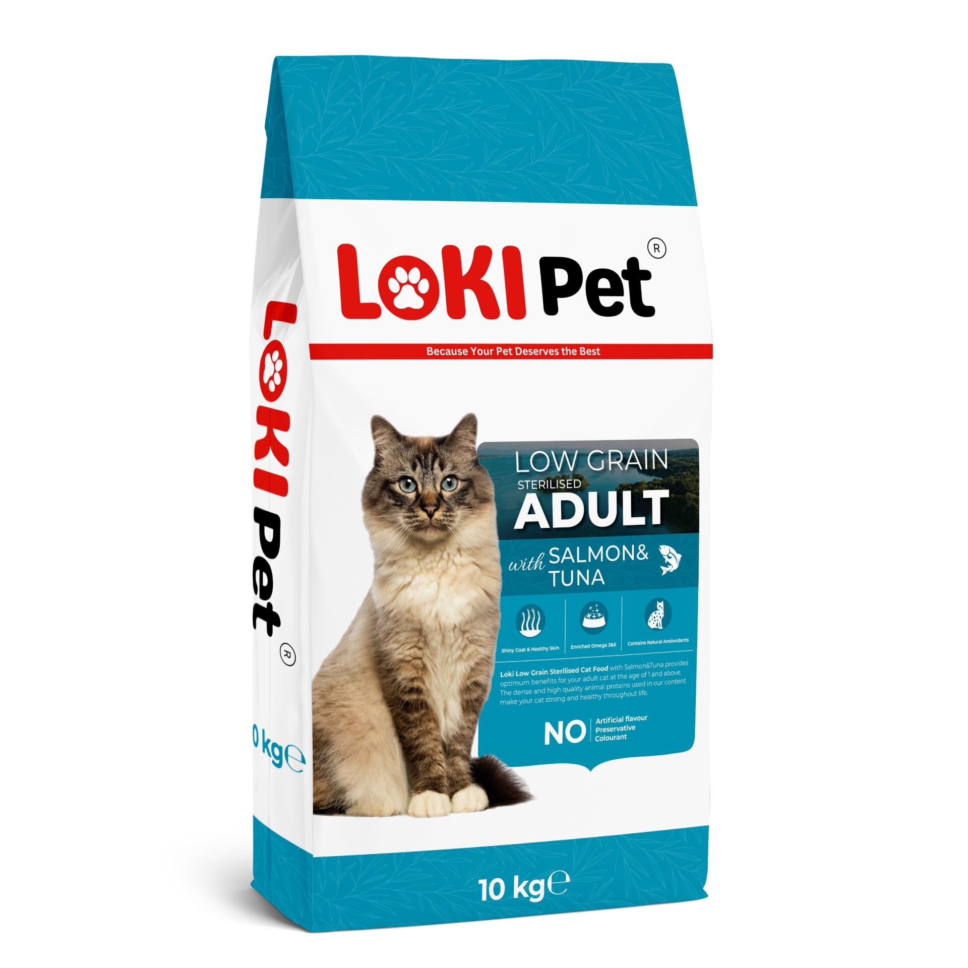 LOKİ PET DŞK TAH. SOMON KISIR YET. KEDİ MAMA 10 KG
