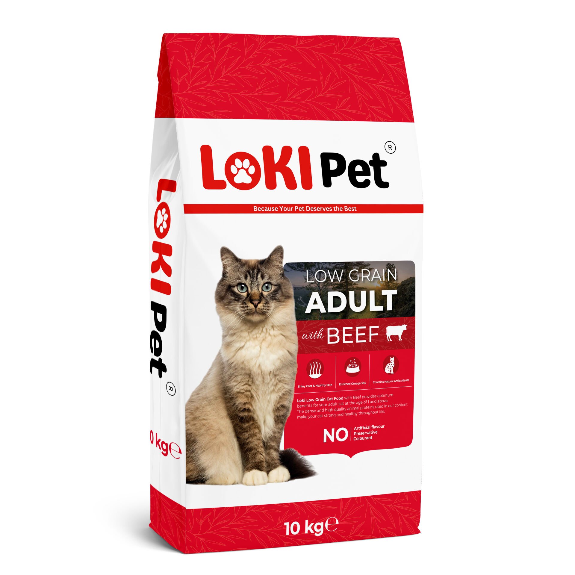 LOKİ PET DÜŞÜK TAH. SIĞIR ETL YET. KEDİ MAMA 10 KG