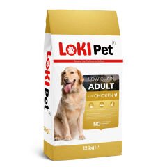LOKİ PET DÜŞÜK TAH. TAVUKLU YET. KÖPEK MAMA 12 KG