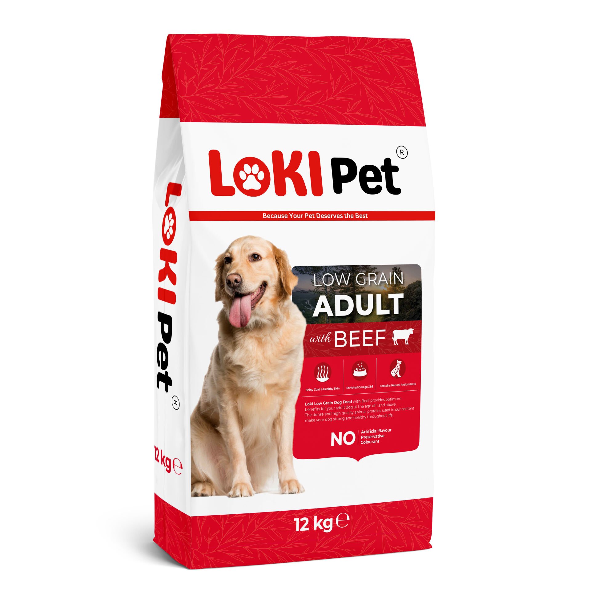 LOKİ PET DŞK TAH. SIĞIR ETLİ YET. KÖPEK MAMA 12 KG