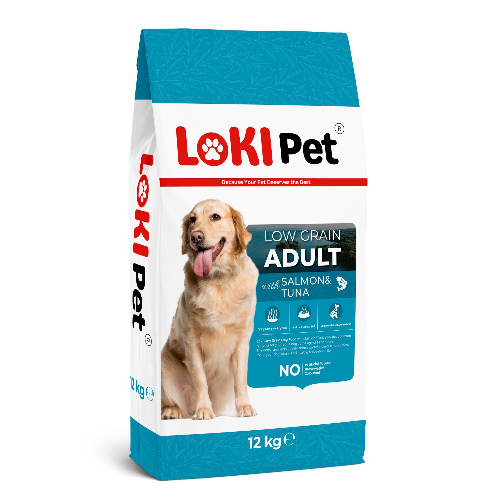 LOKİ PET DÜŞÜK TAH. SOMONLU YET. KÖPEK MAMA 12 KG